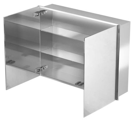 Przejdź do produktu Szafka łazienkowa do zabudowy 80x60x15 cm z kołnierzem typu Bend i obustronnie lustrzanymi frontami MCJ B.SPS 8060