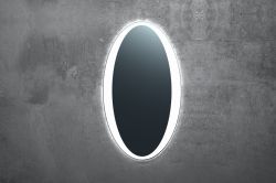 Lustro owalne 55x85 cm z oświetleniem LED MCJ Paolo