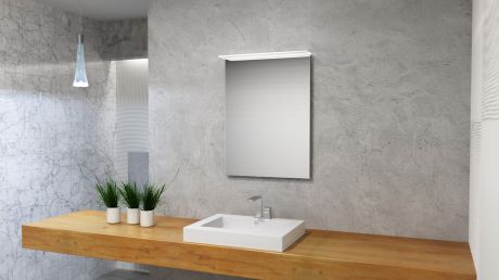 Przejdź do produktu Lustro prostokątne 60x80 cm z oświetleniem LED MCJ Blanca
