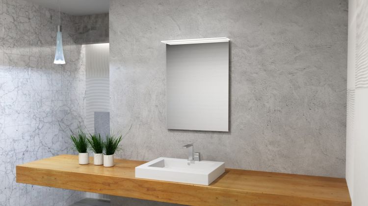 Lustro prostokątne 60x80 cm z oświetleniem LED MCJ Blanca