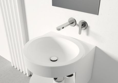 Przejdź do produktu Bateria umywalkowa podtynkowa z wylewką Kohlman Boxine QW180B chrom