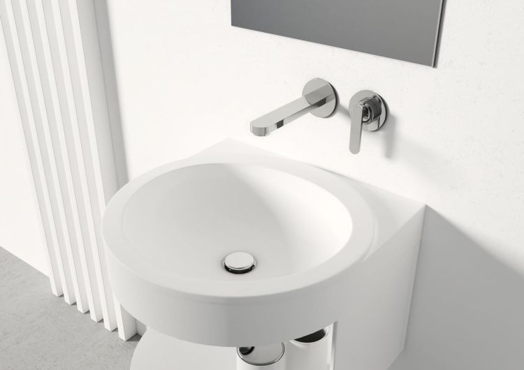Bateria umywalkowa podtynkowa Kohlman Boxine QW180B chrom
