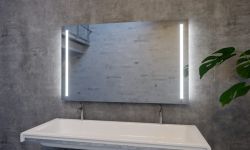 Lustro prostokątne 100x80 cm z oświetleniem LED MCJ Dana