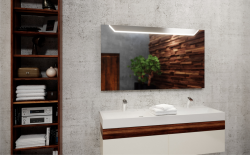 Lustro prostokątne 100x80 cm z oświetleniem LED MCJ Fantasy - wzór W1
