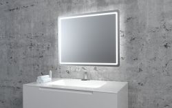 Lustro prostokątne 100x80 cm z oświetleniem LED MCJ Forma