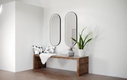Lustro owalne 50x90 cm z oświetleniem LED MCJ Laura
