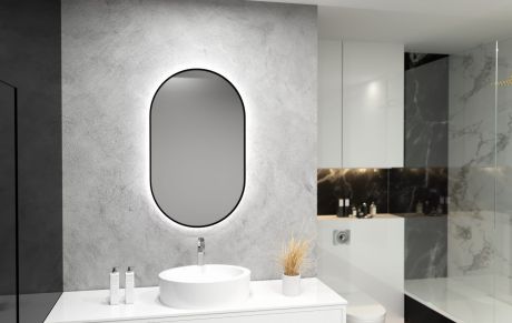 Przejdź do produktu Lustro owalne 50x90 cm z oświetleniem LED MCJ Lisa Plus