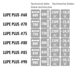 Lustro okrągłe 60 cm z oświetleniem LED MCJ Lupe Plus