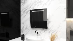 Lustro prostokątne 60x80 cm z regulacją nachylenia i oświetleniem LED MCJ Torino 1