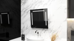 Lustro prostokątne 60x80 cm z regulacją nachylenia i oświetleniem LED MCJ Torino 3