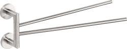 X-STEEL obrotowy wieszak na ręczniki 420mm,stal nierdz. szczotkowana