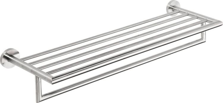 X-STEEL półka na ręczniki z relongiem, stal nierdzewna szczotkowana