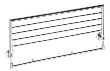 Przejdź do produktu X-ROUND półka na ręczniki składana z haczykami 600mm, chrom