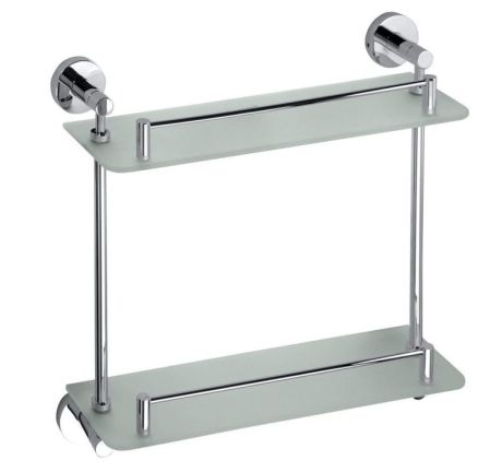 Przejdź do produktu X-ROUND E półka szklana podwójna 400mm, chrom
