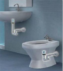 BAZOOKA syfon bidetowy, biały