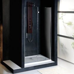 VITRA LINE drzwi wnękowe 900mm, prawe, szkło czyste