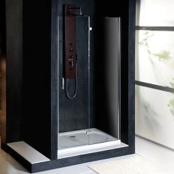 VITRA LINE drzwi wnękowe 1000mm, prawe, szkło czyste