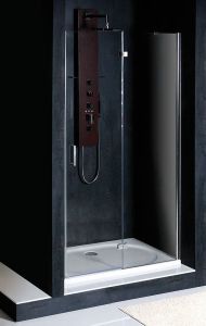 VITRA LINE drzwi wnękowe 1000mm, prawe, szkło czyste