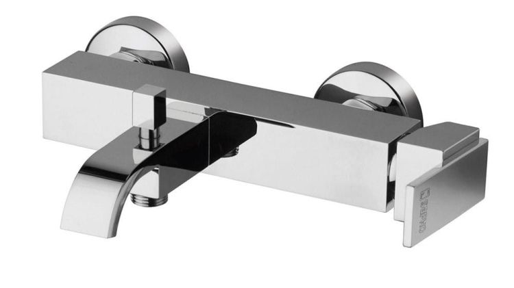 TRIUMPH bateria wannowa ścienna, chrom