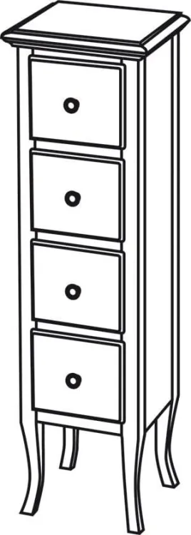 RETRO szafka 35x119x33cm, buk