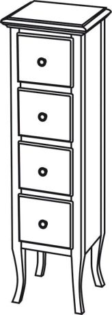 Przejdź do produktu RETRO szafka 35x119x33cm, starobiała