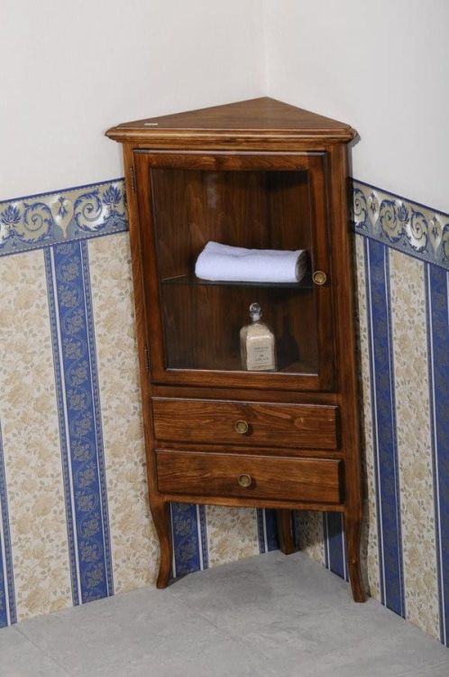 RETRO szafka narożna 60x120x47cm, buk, lewa