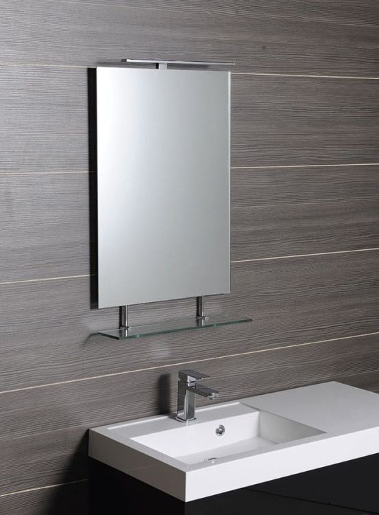 WEGA lustro 400x800mm, z półką