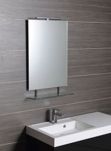 WEGA lustro 700x800mm, z półką