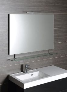 WEGA lustro 900x800mm, z półką