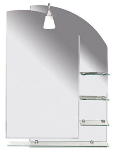 WEGA lustro z półkami 650x900mm, zaokrąglone rogi