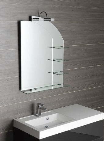 Przejdź do produktu Lustro WEGA z półkami 65x90cm