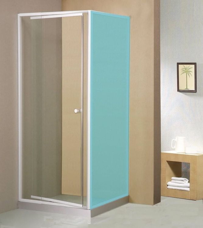 AMICO drzwi wnękowe uchylne 820-1000x1850mm, szkło czyste