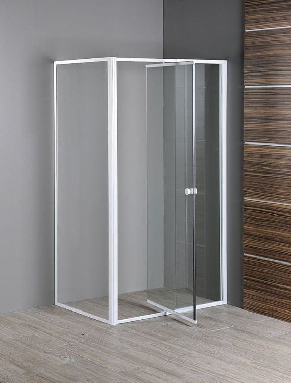 AMICO drzwi wnękowe uchylne 820-1000x1850mm, szkło czyste