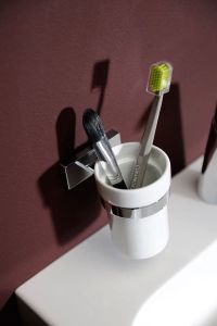 OLYMP kubek ceramiczny, chrom