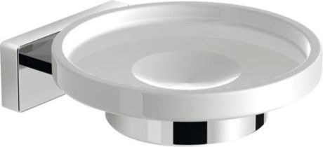 Przejdź do produktu OLYMP mydelniczka ceramiczna, szkło mleczne, chrom