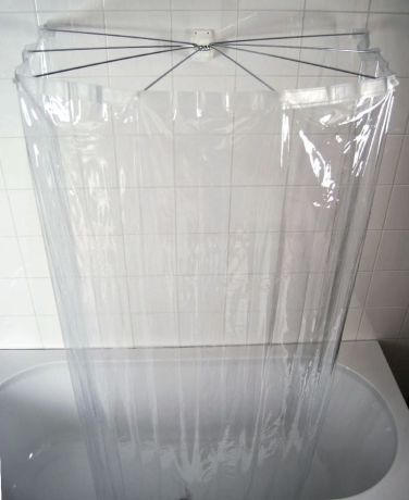Przejdź do produktu OMBRELLA kotara prysznicowa składana 100x70cm, przezroczysta