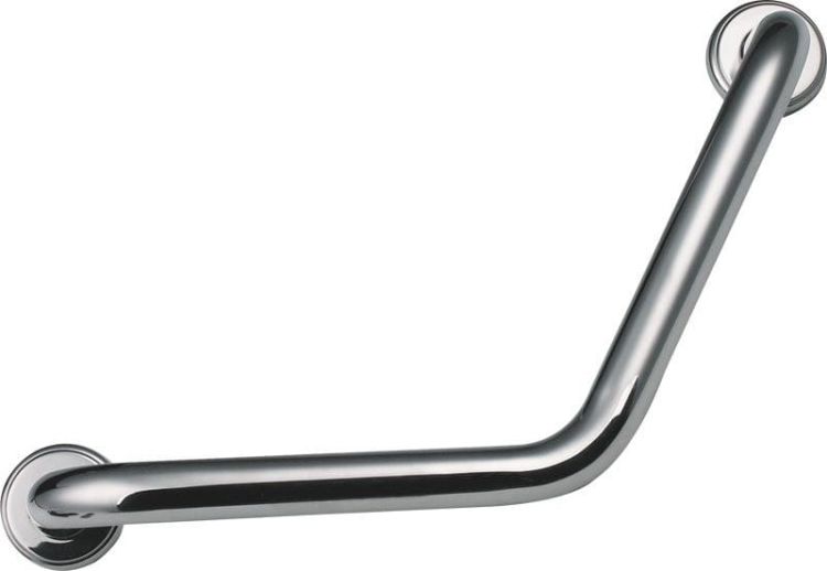 Poręcz kątowa 430x210x80mm, stal nierdzewna połysk