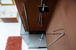 LEGRO kabina prysznicowa narożna 900x900mm, szkło czyste