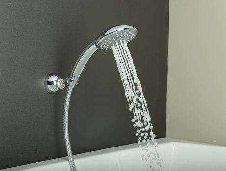 Przejdź do produktu Słuchawka prysznicowa z dyszą masującą, 5 funkcji, średnica 120mm, ABS/chrom