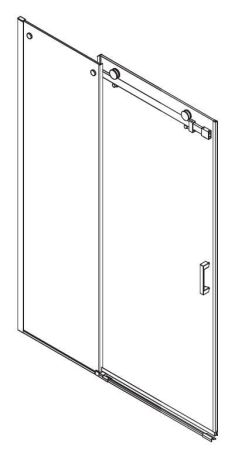 Przejdź do produktu DRAGON drzwi prysznicowe 1300mm, szkło czyste