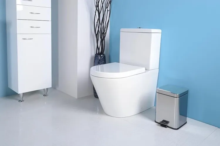 SIMPLE LINE kosz na śmieci 6 litrów, polerowana stal nierdzewna
