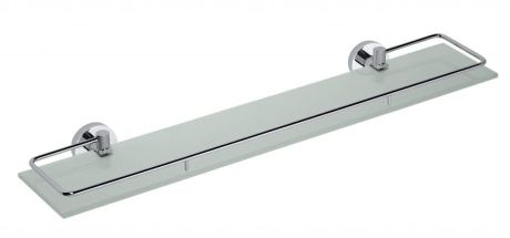 Przejdź do produktu X-ROUND E półka szklana ze składanym drążkiem 600x130mm, szkło mleczne, chrom