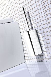 QUELLA WC štětka závěsná, systém uchycení Lift a Clean, chrom