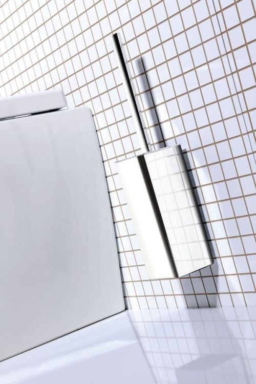 QUELLA WC štětka závěsná, systém uchycení Lift a Clean, chrom