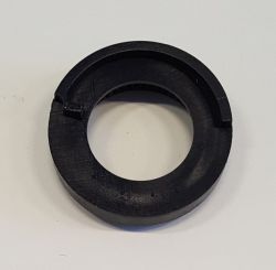 Czarny krążek na głowicę termostatyczną pod rękojeścią baterii