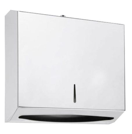 Przejdź do produktu Podajnik na ręczniki papierowe 270x265x115mm, stal nierdzewna polerowana