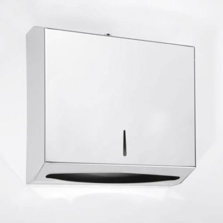 Przejdź do produktu Podajnik na ręczniki papierowe 270x265x115mm, stal nierdzewna polerowana