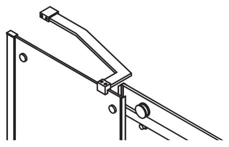Przejdź do produktu DRAGON wspornik do kabin 300x150mm, chrom