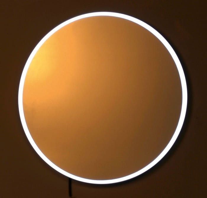 FLOAT lustro z podświetleniem LED, średnica 60cm, białe