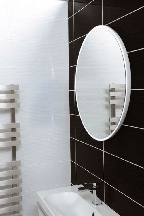 FLOAT lustro z podświetleniem LED, średnica 60cm, białe